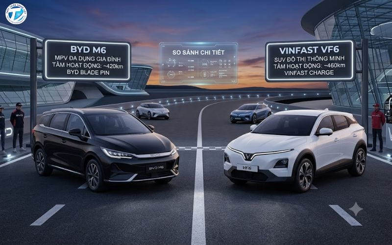 So Sánh Xe Điện Byd M6 Và Các Dòng Xe Ô Tô Điện Vinfast Vf6